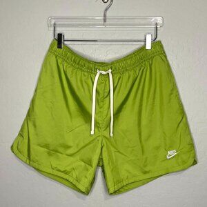 Nike Men Active Woven Flow Bright Vivid Green Athletic Shorts Size Large
